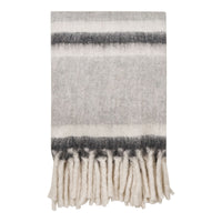 Plaid Carmel, Grigio, Lana, 130x170x1 cm, Seven Design