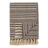 Plaid Adana, Marrone, Cotone, 130x180x1 cm, Seven Design