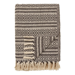 Plaid Adana, Marrone, Cotone, 130x180x1 cm, Seven Design