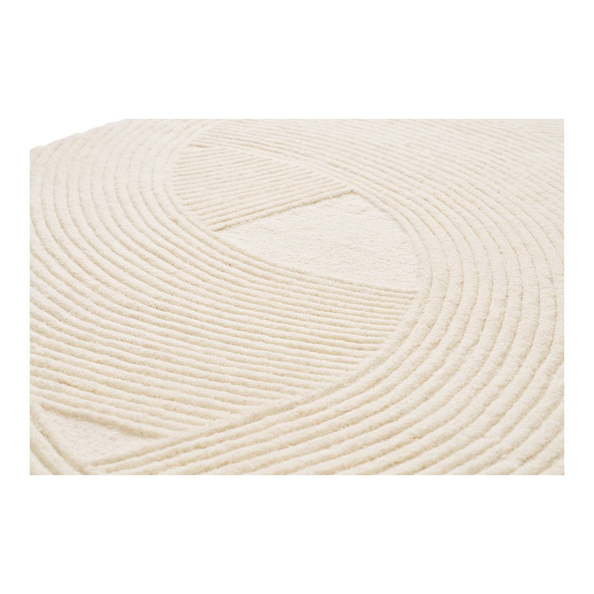 Tappeto Rettangolare Pune, Bianco, Poliestere, 160x230x1 cm, Seven Design