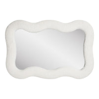Specchio con Cornice Bosaro, Bianco, Vetro, 54x5x80 cm, Seven Design