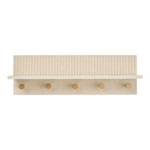 Appendiabiti da Parete Rocca, Beige, MDF, 50x12x16 cm, Seven Design