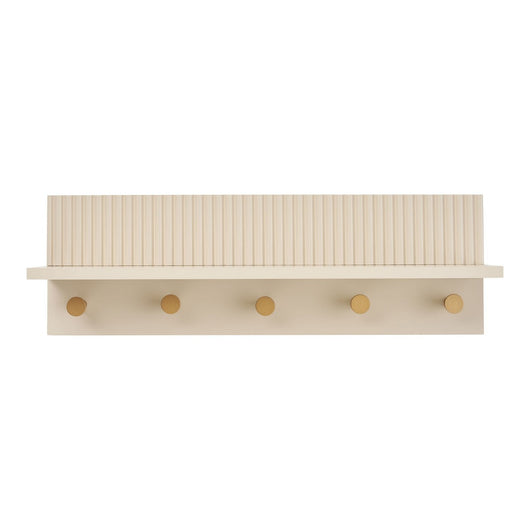 Appendiabiti da Parete Rocca, Beige, MDF, 50x12x16 cm, Seven Design