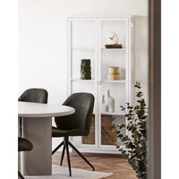 Vaso Decorativo HN6, Verde, Ceramica, 15x15x25,5 cm, Seven Design