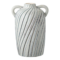 Vaso Decorativo HN8, Grigio, Ceramica, 15,5x14x22 cm, Seven Design