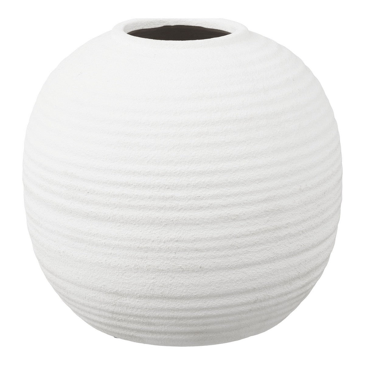 Vaso Decorativo HN11, Bianco, Ceramica, 30x30x28,5 cm, Seven Design