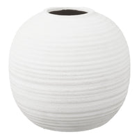 Vaso Decorativo HN11, Bianco, Ceramica, 30x30x28,5 cm, Seven Design