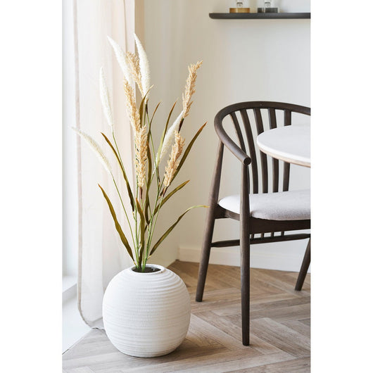 Vaso Decorativo HN11, Bianco, Ceramica, 30x30x28,5 cm, Seven Design