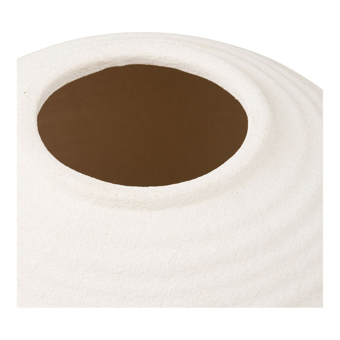 Vaso Decorativo HN11, Bianco, Ceramica, 30x30x28,5 cm, Seven Design