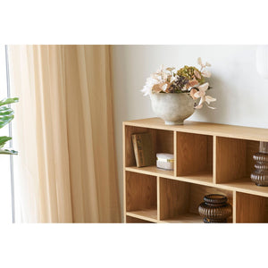 Vaso per Piante HN14, Beige, Ceramica, 26x26x19,5 cm, Seven Design