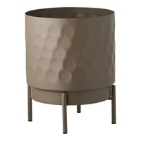Vaso per Piante HN16, Marrone, Metallo, 21x21x26 cm, Seven Design