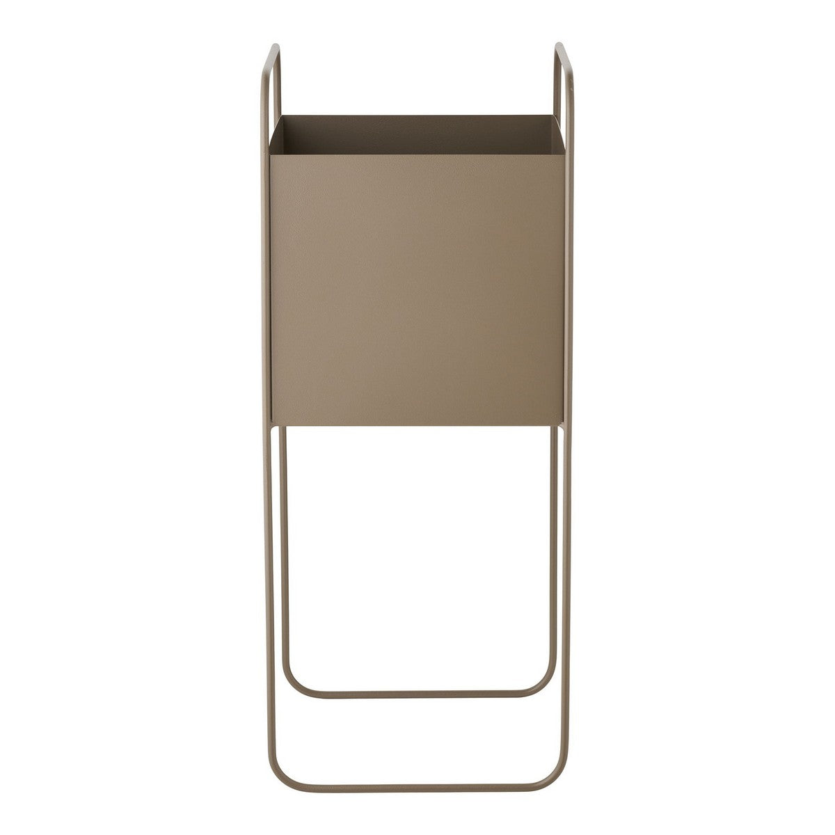 Vaso per Piante HN17, Marrone, Metallo, 22,5x22,5x54 cm, Seven Design