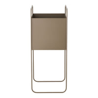 Vaso per Piante HN17, Marrone, Metallo, 22,5x22,5x54 cm, Seven Design