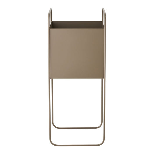 Vaso per Piante HN17, Marrone, Metallo, 22,5x22,5x54 cm, Seven Design