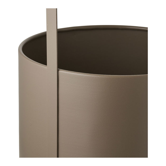 Vaso per Piante HN18, Marrone, Metallo, 24,5x24,5x38,5 cm, Seven Design