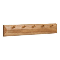 Appendiabiti da Parete Barco, Marrone, Legno, 50x15x8,5 cm, Seven Design