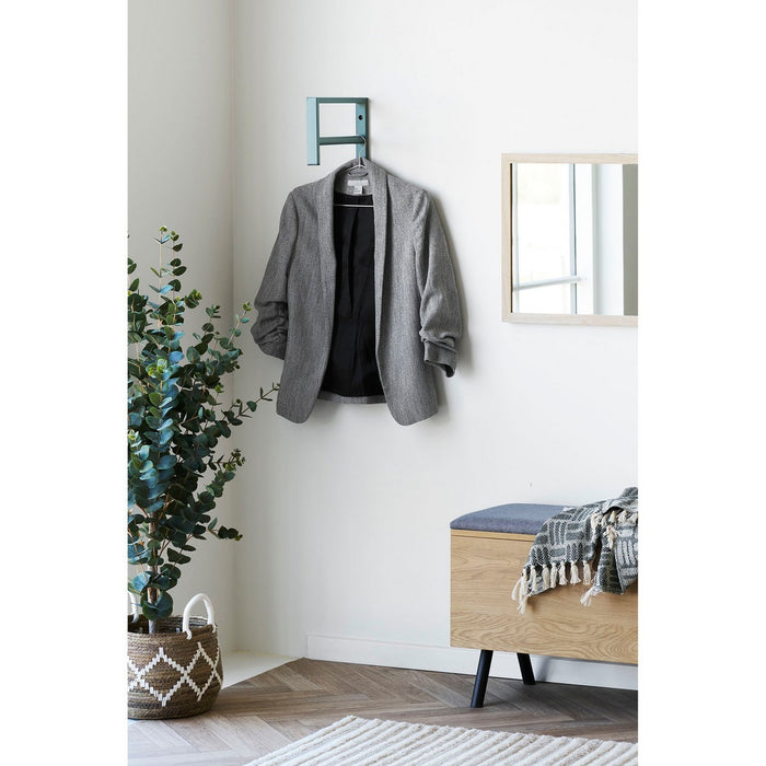 Appendiabiti da Parete Trento, Verde, Metallo, 3x30x82 cm, Seven Design