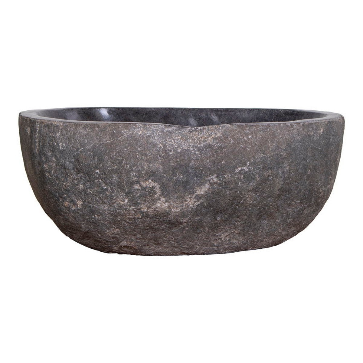 Lavabo Donau, Grigio, Pietra, 35x40x15 cm, Seven Design