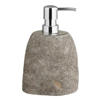 Dispenser per Sapone Gara, Grigio, Pietra, 11x8x18 cm, Seven Design