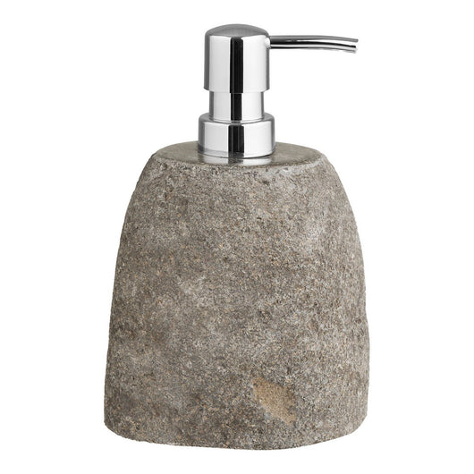 Dispenser per Sapone Gara, Grigio, Pietra, 11x8x18 cm, Seven Design