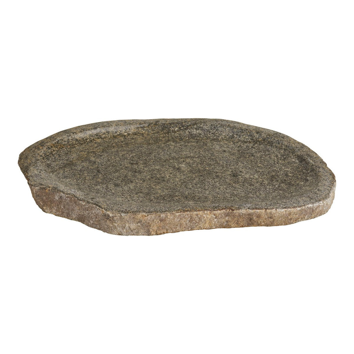 Vassoio per Bagno Gara, Grigio, Pietra, 30x25x3 cm, Seven Design