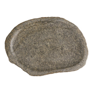 Vassoio per Bagno Gara, Grigio, Pietra, 30x25x3 cm, Seven Design