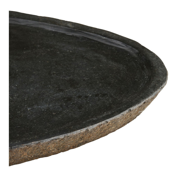 Vassoio per Bagno Gara, Grigio, Pietra, 30x25x3 cm, Seven Design