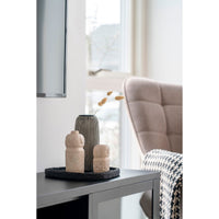 Vassoio HN34, Nero, Cemento, 26,5x26x2 cm, Seven Design