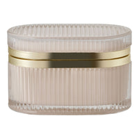 Scatola Portaoggetti Love, Beige, Vetro, 13,5x8x9 cm, Seven Design