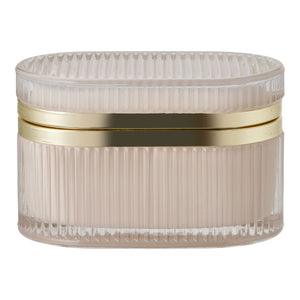 Scatola Portaoggetti Love, Beige, Vetro, 13,5x8x9 cm, Seven Design