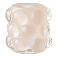 Portacandela HN25, Multicolore, Vetro, 8,5x8,5x8 cm, Seven Design