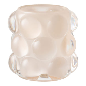 Portacandela HN25, Multicolore, Vetro, 8,5x8,5x8 cm, Seven Design