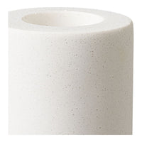 Portacandela HN26, Bianco, Calcare, 7,5x7,5x15 cm, Seven Design