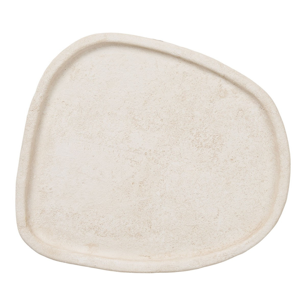Vassoio HN29, Bianco, Cemento, 35x30x2,5 cm, Seven Design