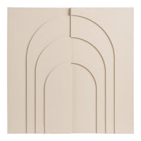 Pannello Decorativo Ina, Beige, MDF, 60x2x60 cm, Seven Design