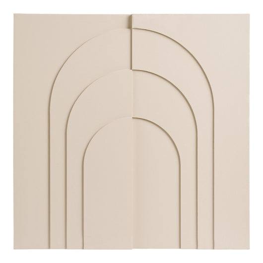 Pannello Decorativo Ina, Beige, MDF, 60x2x60 cm, Seven Design