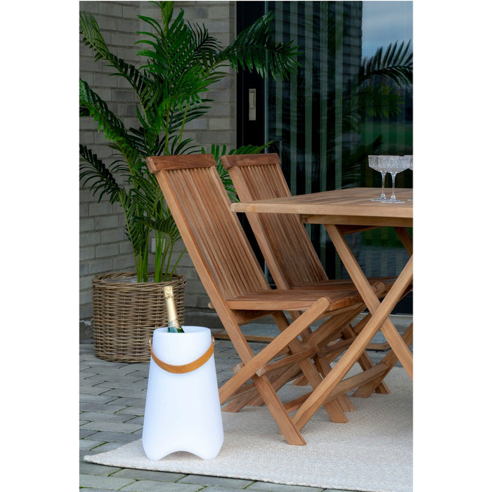 Lanterna Bristol, Bianco, Plastica, 25x25x37,5 cm, Seven Design