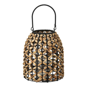 Lanterna Pinto, Marrone, Rattan Sintetico, 24x24x28,5 cm, Seven Design
