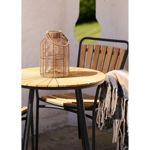 Lanterna Brentford, Marrone, Rattan Sintetico, 20x20x30,5 cm, Seven Design