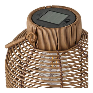 Lanterna Brentford, Marrone, Rattan Sintetico, 20x20x30,5 cm, Seven Design