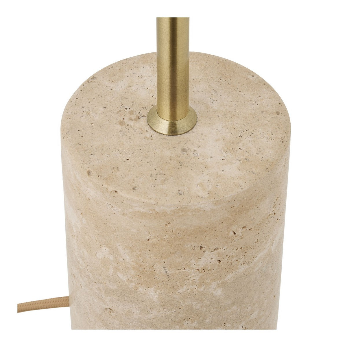 Lampada da Tavolo Sheffield, Beige, Metallo, 25x25x45 cm, Seven Design