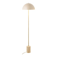 Lampada da Terra Sheffield, Beige, Metallo, 40x40x155 cm, Seven Design