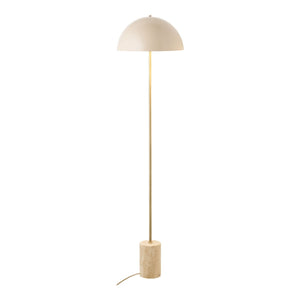 Lampada da Terra Sheffield, Beige, Metallo, 40x40x155 cm, Seven Design