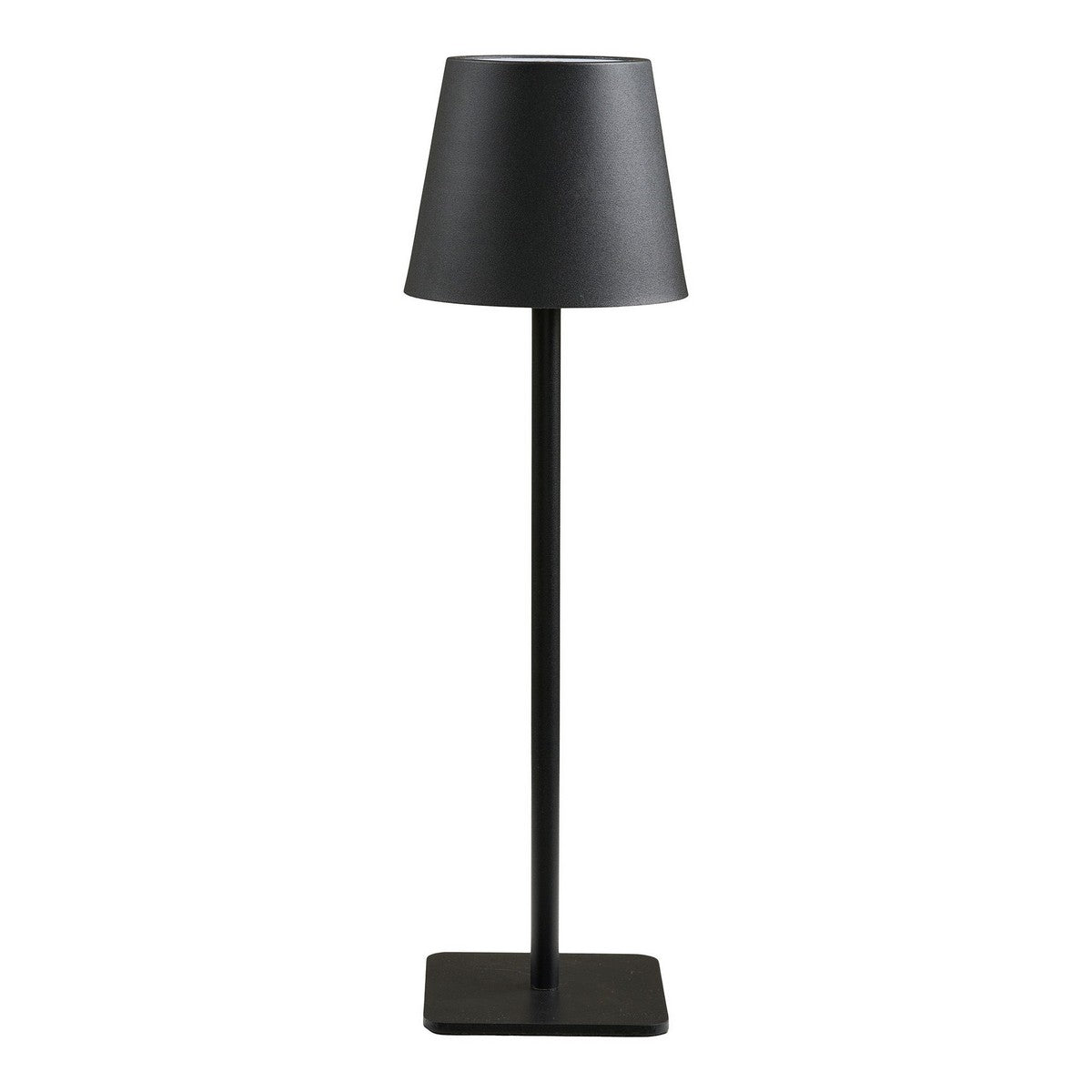 Lampada da Tavolo Bradford, Nero, Metallo, 10x10x37 cm, Seven Design