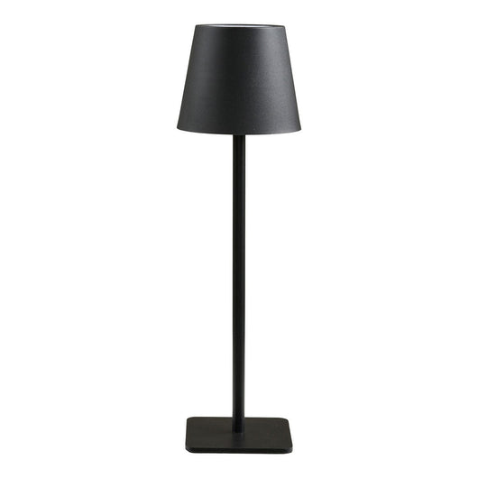 Lampada da Tavolo Bradford, Nero, Metallo, 10x10x37 cm, Seven Design