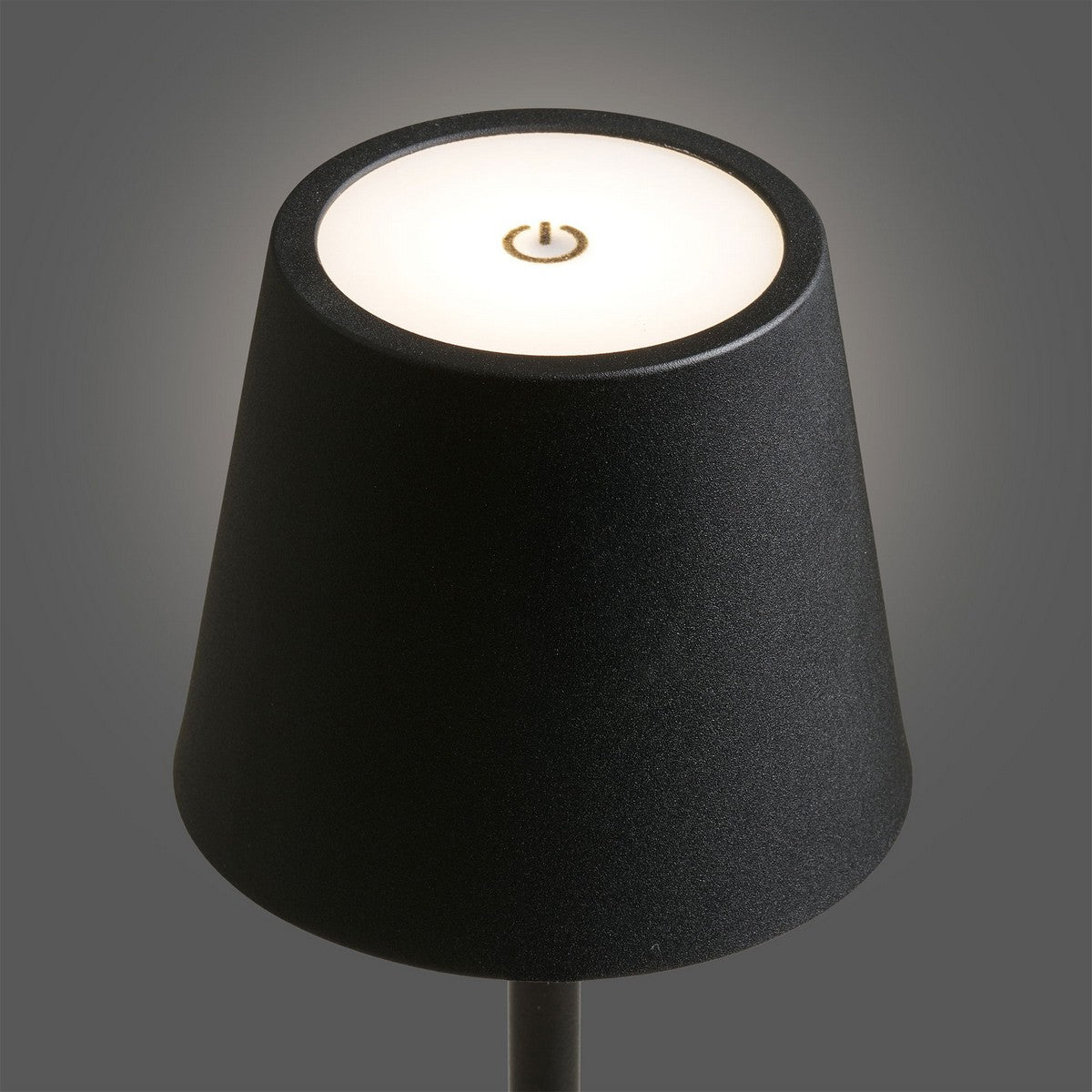 Lampada da Tavolo Bradford, Nero, Metallo, 10x10x37 cm, Seven Design