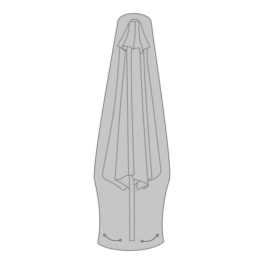 Fodera Protettiva per Arredo da Esterno Luxury, Nero, Poliestere, 55x55x225 cm, Seven Design