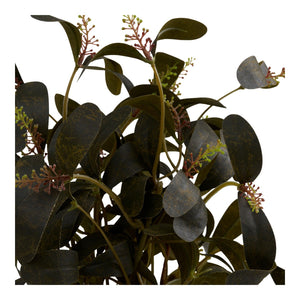 Pianta Artificiale Willow, Verde, Plastica, 15x15x35 cm, Seven Design