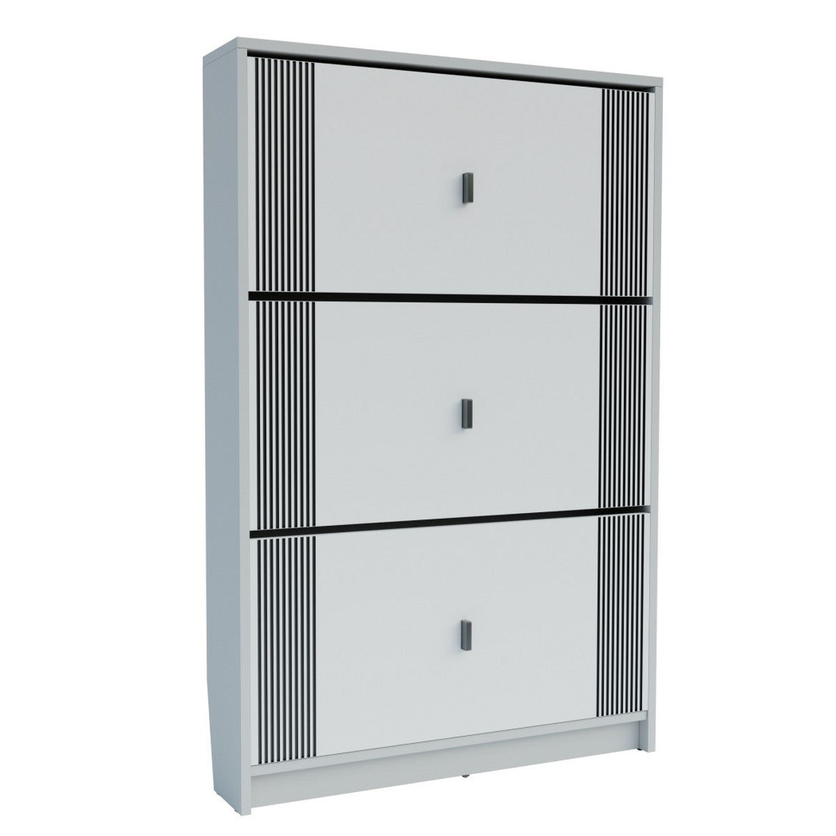 Scarpiera Friendly, Bianco, Truciolare, 80x17x120 cm, Seven Design