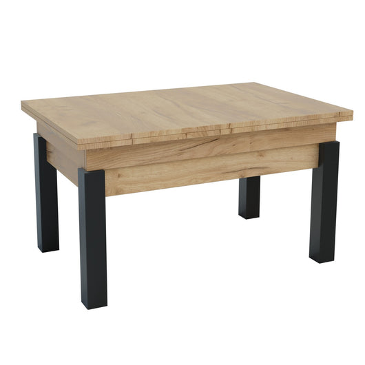 Tavolino Trasformabile Sun, Marrone, Truciolare, 120x90x75 cm, Seven Design